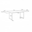 Forte Стол в стиле лофт 180–260 × 90 см, TBLT483-C826 - Home Club, изображение 4