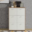 Forte Неглибока комода глибиною 30 см Best Chest, білий/дуб Artisan, SQNK321-C804 - Home Club