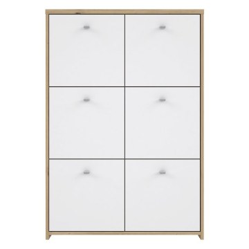 Forte Неглибока комода глибиною 30 см Best Chest, білий/дуб Artisan, SQNK321-C804 - Home Club