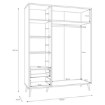 Forte Шафа для одягу L, HLTS731LEC-Z12A - Home Club, зображення 10