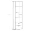 Forte Асиметрична шафа з висувними ящиками Clif Old – Wood Vintage/Бетон, CLFR712-C546 - Home Club, зображення 5