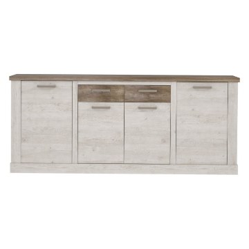 Forte Велика комода 220 см Duro, біла сосна/античний дуб, DURK241-T75 - Home Club
