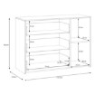 Forte Комод, CUGK221R-C853 - Home Club, зображення 7