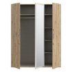 Forte Шафа з дзеркалом 170 см Tanaia Дуб Artisan/Пісочний, IRDS931-Q225 - Home Club, зображення 4