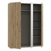 Forte Шафа з дзеркалом 170 см Tanaia Дуб Artisan/Пісочний, IRDS931-Q225 - Home Club, зображення 6