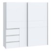 Forte Шкаф-купе 200 см с ящиками Winn 2, белый, W2QS323E71-120 - Home Club, изображение 4