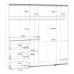 Forte Шкаф-купе 200 см с ящиками Winn 2, белый, W2QS323E71-120 - Home Club, изображение 7