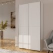 Forte Розсувна шафа 100 см, біла, HMNS62231-120 - Home Club
