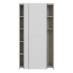 Forte Розсувна шафа 100 см, біла, HMNS62231-120 - Home Club, зображення 5
