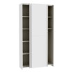 Forte Розсувна шафа 100 см, біла, HMNS62231-120 - Home Club, зображення 7