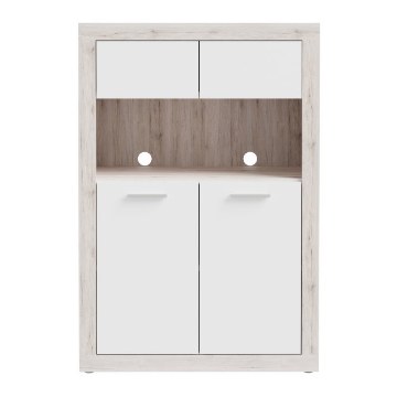 Forte Шафа 90 см Baccio, пісочний дуб/білий, BCCS321-M958 - Home Club
