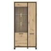 Forte Вітрина 100 см Trondheim Дуб Artisan/Дуб чорний, TDHV821L-C773 - Home Club, зображення 4