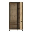 Forte Вітрина 100 см Trondheim Дуб Artisan/Дуб чорний, TDHV821L-C773 - Home Club, зображення 5