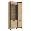 Forte Вітрина 100 см Trondheim Дуб Artisan/Дуб чорний, TDHV821L-C773 - Home Club, зображення 7