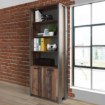 Forte Висока шафа Clif Old – Wood Vintage/Бетон, CLFR725-C546 - Home Club