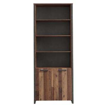Forte Висока шафа Clif Old – Wood Vintage/Бетон, CLFR725-C546 - Home Club