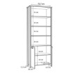 Forte Висока шафа Clif Old – Wood Vintage/Бетон, CLFR725-C546 - Home Club, зображення 6