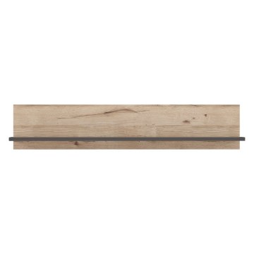 Forte Настінна полиця 150 см Como, графіт/дубова дошка, COMB011-C175 - Home Club