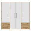 Forte Шафа 210 см із шухлядами, дуб Artisan/білий, MKSS846-C830 - Home Club, зображення 2