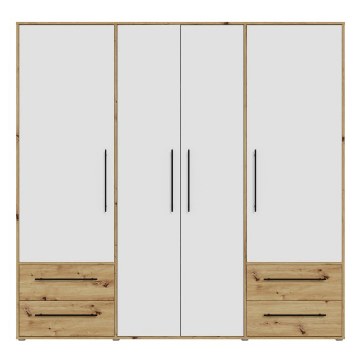 Forte Шафа 210 см із шухлядами, дуб Artisan/білий, MKSS846-C830 - Home Club