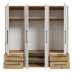 Forte Шафа 210 см із шухлядами, дуб Artisan/білий, MKSS846-C830 - Home Club, зображення 3