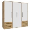 Forte Шафа 210 см із шухлядами, дуб Artisan/білий, MKSS846-C830 - Home Club, зображення 4