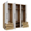 Forte Шафа 210 см із шухлядами, дуб Artisan/білий, MKSS846-C830 - Home Club, зображення 5
