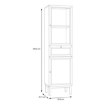 Forte Узкая витрина шириной 50 см с ящиком Penkridge Secret Grey/Dąb Szlachetny, PKDV711-M848 - Home Club, изображение 9