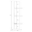 Forte Вертикальная полка 30 см Lewisville, дуб «Валенсия», LWSB03-D116 - Home Club, изображение 5
