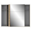Forte Шкаф-купе с зеркалом 270 см Trondheim, дуб Artisan, TDHS1211-D78 - Home Club, изображение 3