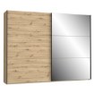 Forte Шкаф-купе с зеркалом 270 см Trondheim, дуб Artisan, TDHS1211-D78 - Home Club, изображение 4