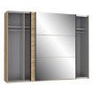 Forte Шкаф-купе с зеркалом 270 см Trondheim, дуб Artisan, TDHS1211-D78 - Home Club, изображение 5