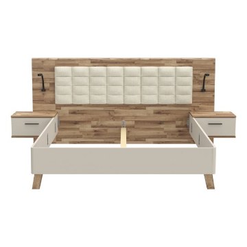 Forte Каркас ліжка + тумбочки, RCQL1184B-Q250 - Home Club