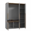 Forte Шафа 160 см Surfinio Сірий/Дуб Катанія, SFNS731-M378 - Home Club, зображення 3