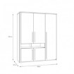 Forte Шафа 160 см Surfinio Сірий/Дуб Катанія, SFNS731-M378 - Home Club, зображення 4