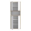 Forte Шафа з дверцятами 85 см Keflavik Білий/Дуб Artisan, KFLR822-C881 - Home Club, зображення 3
