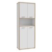 Forte Шафа з дверцятами 85 см Keflavik Білий/Дуб Artisan, KFLR822-C881 - Home Club, зображення 4