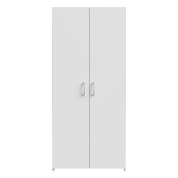 Forte Біла шафа 80 см з штангою та полицею, JOES723-120 - Home Club