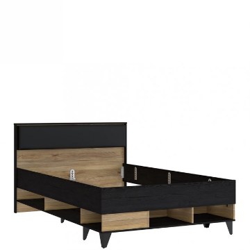 Forte Підліткове ліжко 120x200 см Lya Дуб Mauvella/Дуб Cabezone, LYAL1122-M687 - Home Club