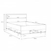 Forte Підліткове ліжко 120x200 см Lya Дуб Mauvella/Дуб Cabezone, LYAL1122-M687 - Home Club, зображення 4