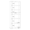Forte Біла шафа з полицями, T2KK821-120 - Home Club, зображення 7