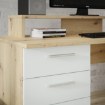 Forte Письменный стол 145x60 см с надставкой для монитора, цвет «Secret Grey»/«Дуб Artisan», MT980-M823 - Home Club, изображение 9