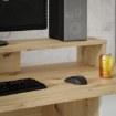 Forte Письменный стол 145x60 см с надставкой для монитора, цвет «Secret Grey»/«Дуб Artisan», MT980-M823 - Home Club, изображение 10