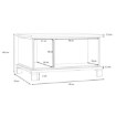 Forte Прямокутний журнальний столик 80x55 см Trondheim, дуб Artisan/чорний дуб, TDHT511-C773 - Home Club, зображення 5