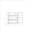 Forte Комод, LNBK222B-M216 - Home Club, изображение 8