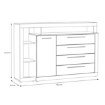 Forte Комод, BLQK351L-N09 - Home Club, зображення 6