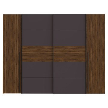 Forte Шафа 270 см Narago, горіх «Бейкерсфілд»/графіт, NRGS82511-M354 - Home Club