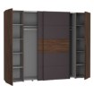 Forte Шафа 270 см Narago, горіх «Бейкерсфілд»/графіт, NRGS82511-M354 - Home Club, зображення 5