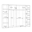 Forte Шафа 270 см Narago, горіх «Бейкерсфілд»/графіт, NRGS82511-M354 - Home Club, зображення 8