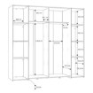 Forte Шафа 200 см Narago, пісочний дуб/білий, KLTS62321-P79 - Home Club, зображення 7